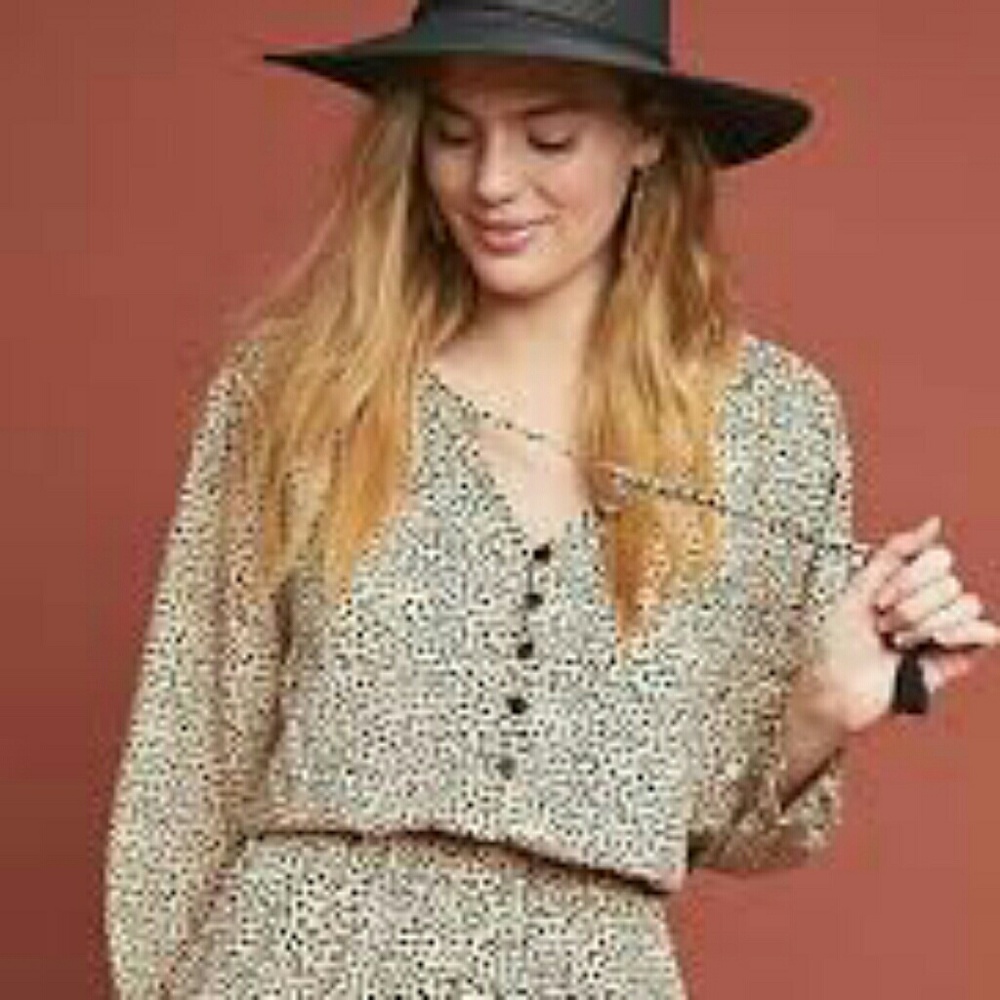 Anthropologie beachcold Romper Size L